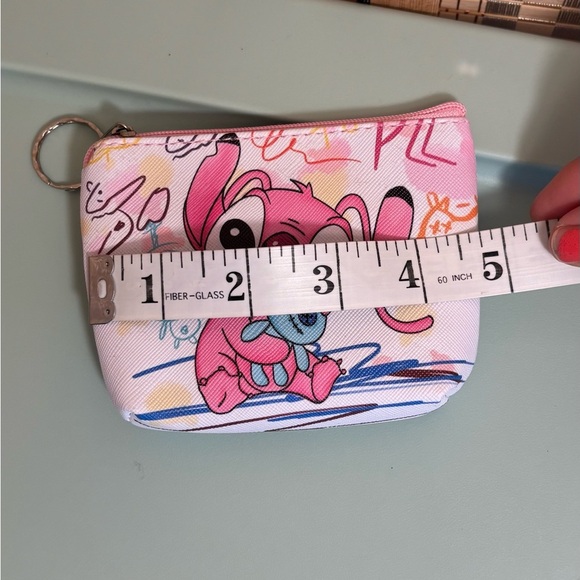 Disney Lilo & Stitch and Angel Coin Purse zippered pouch card holder set of 2 - Picture 5 of 7